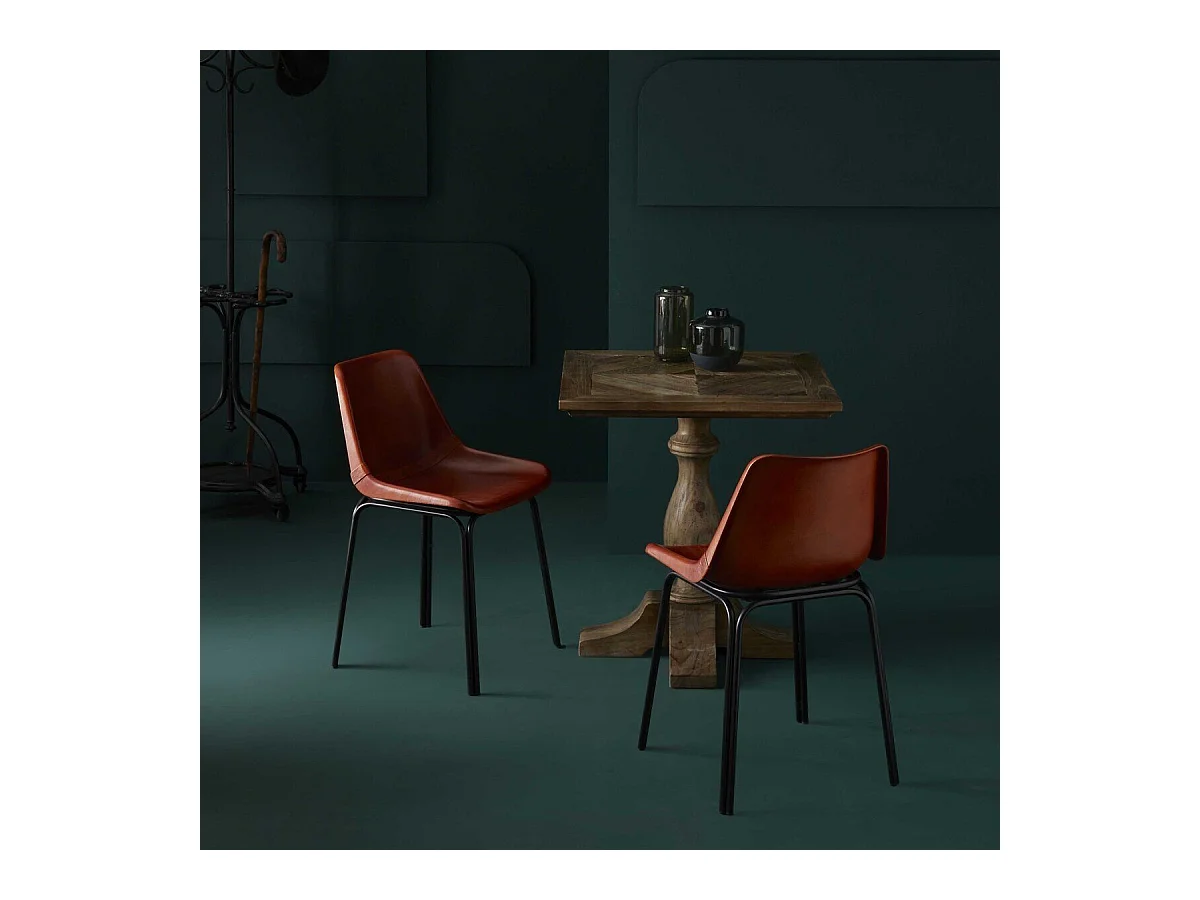 Chaise en cuir L45 cm - ROCKIE