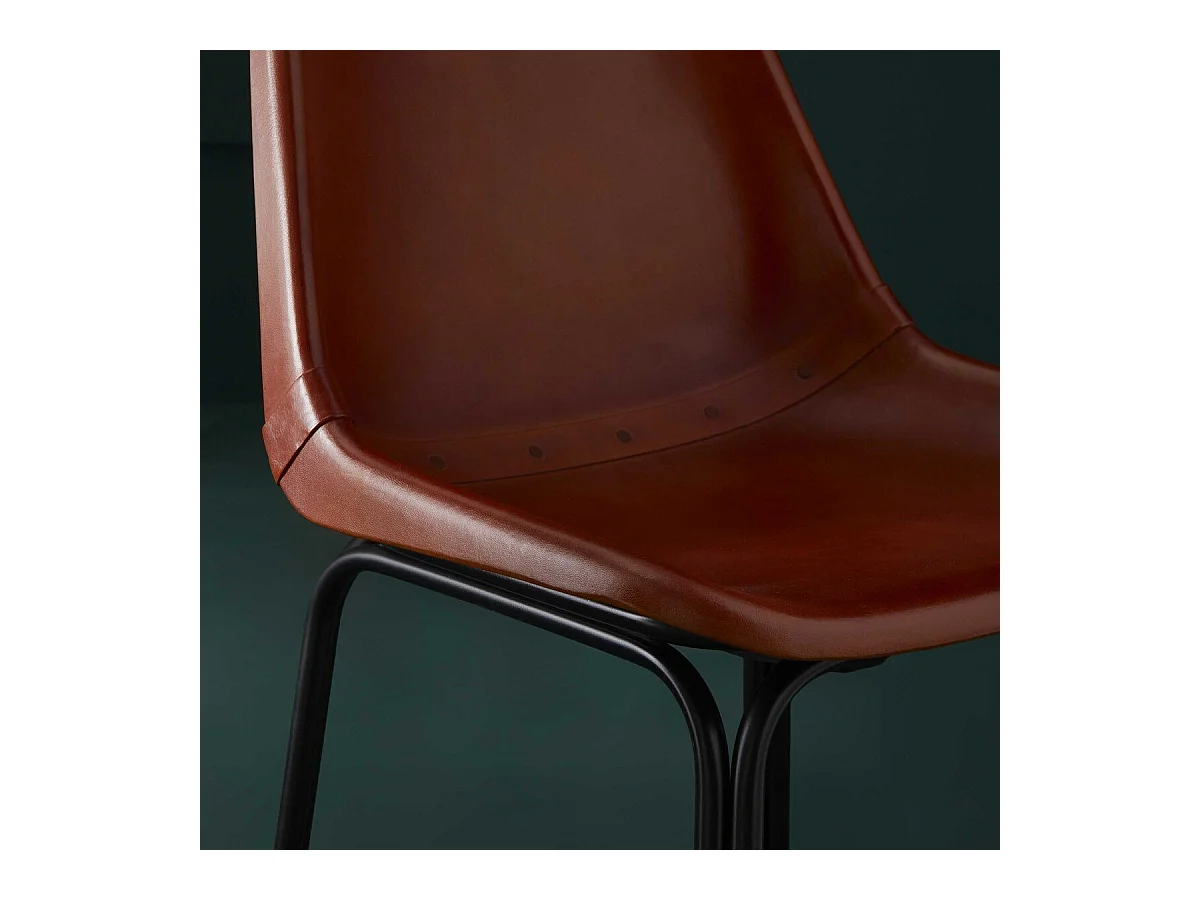 Chaise en cuir L45 cm - ROCKIE