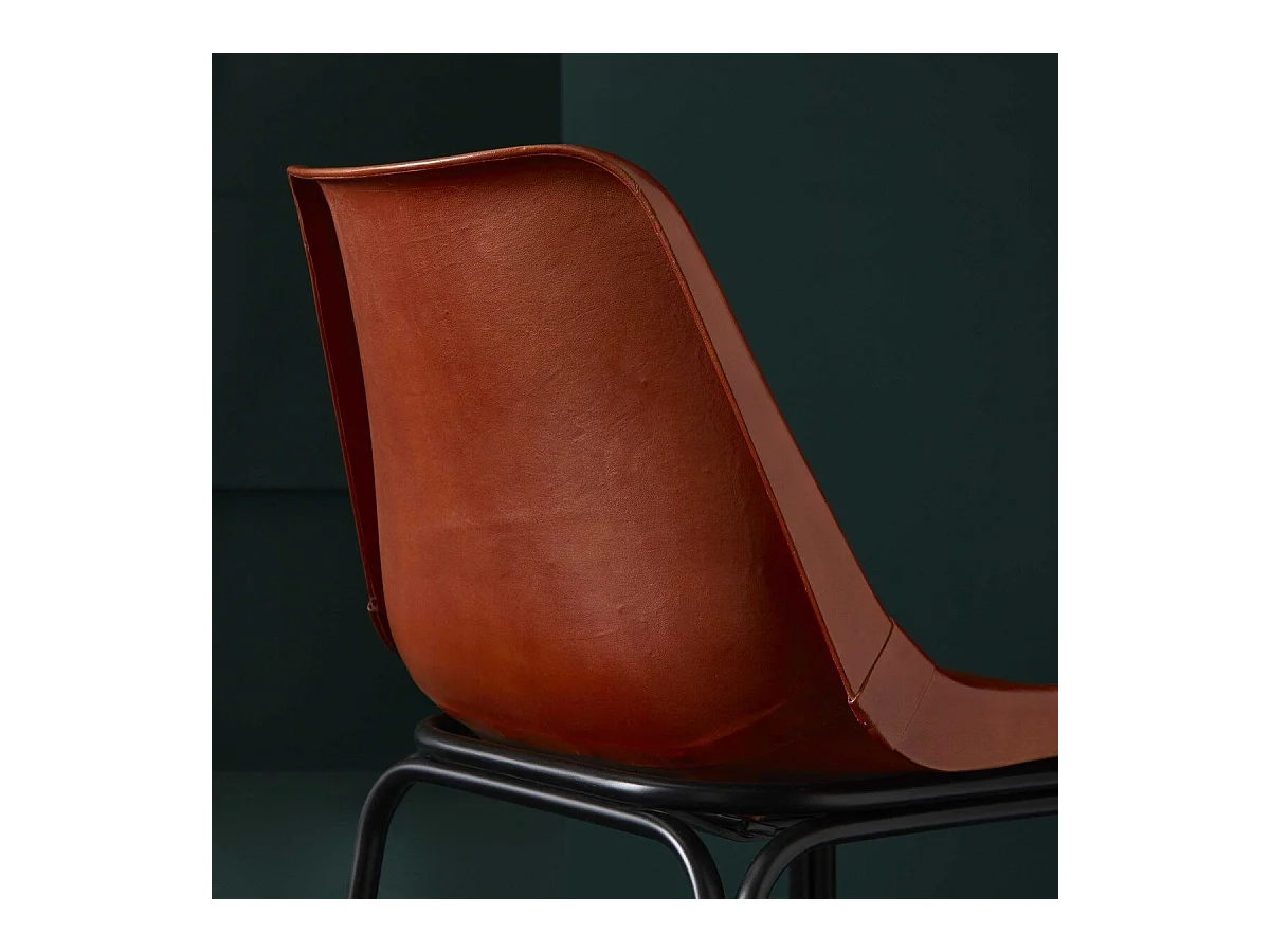 Chaise en cuir L45 cm - ROCKIE