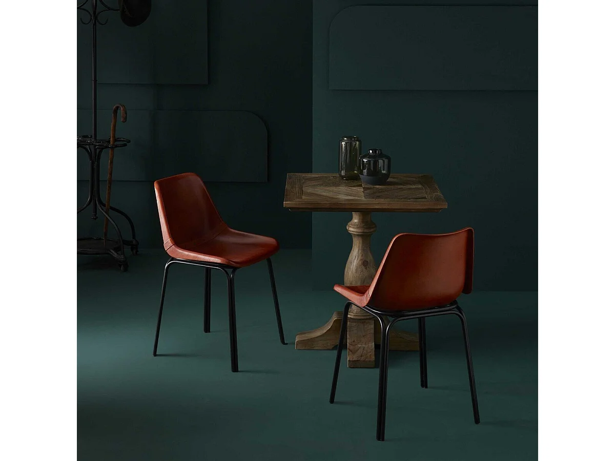 Chaise en cuir L45 cm - ROCKIE