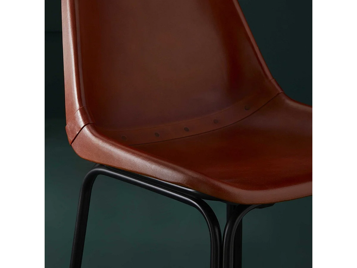 Chaise en cuir L45 cm - ROCKIE