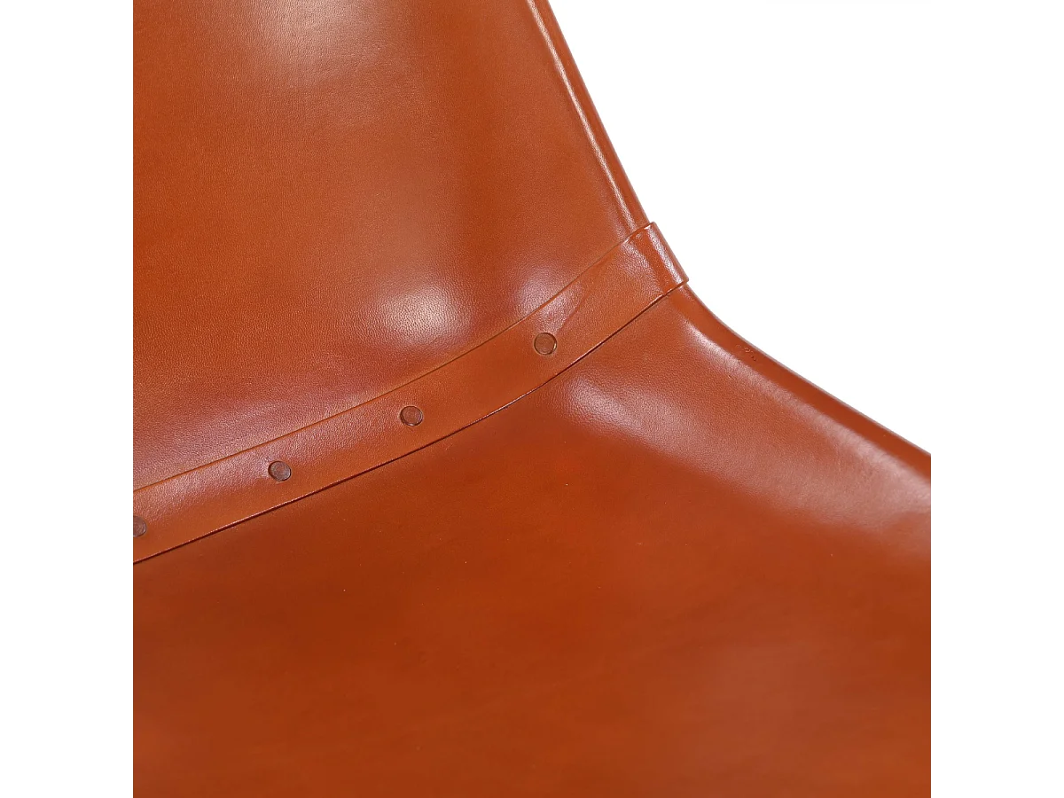 Stuhl aus Leder L45 cm - ROCKIE