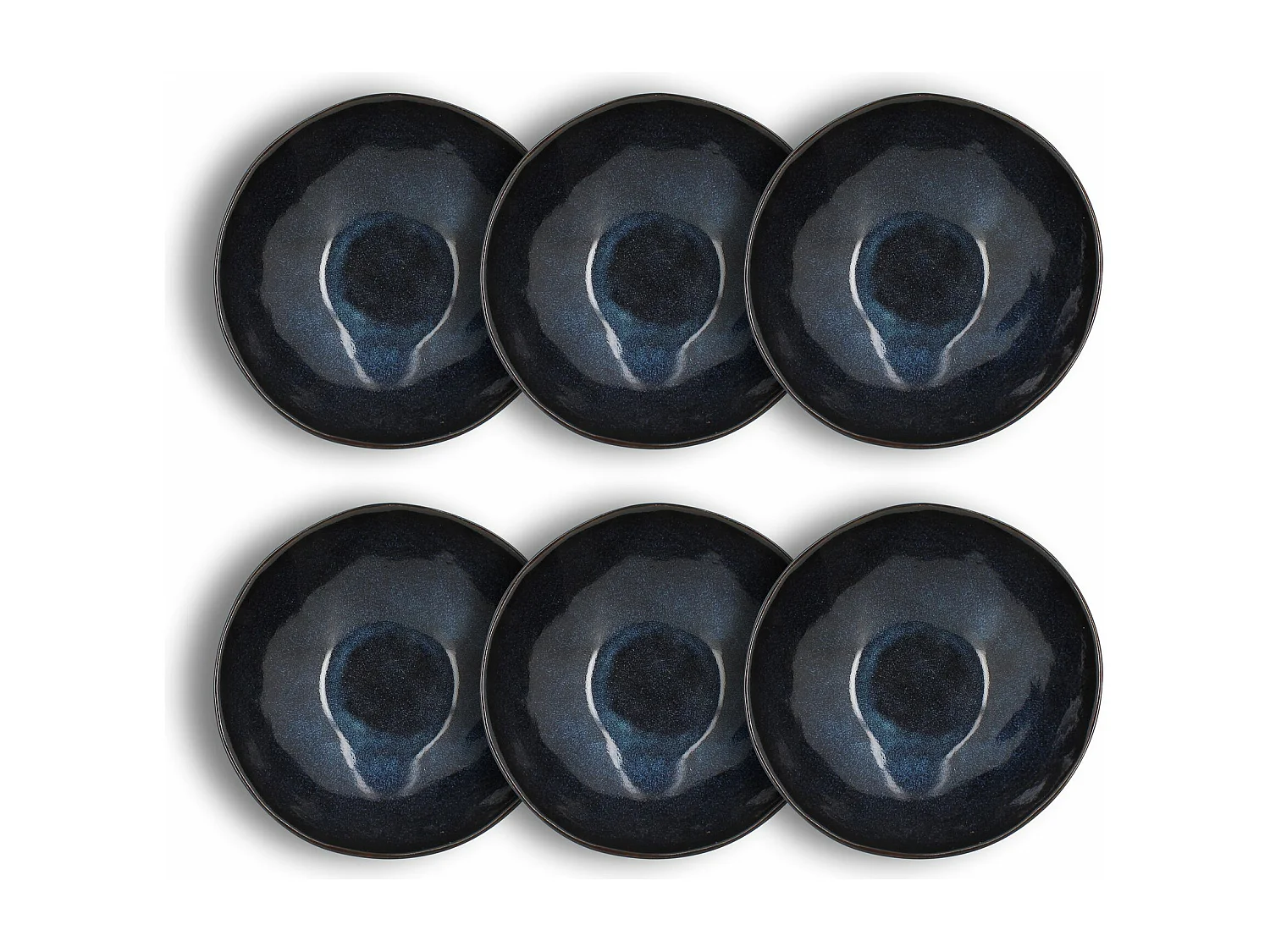 Ogo Living - Lot 6 Coupelles Costa 19.5x4.5cm En Gres Bleu