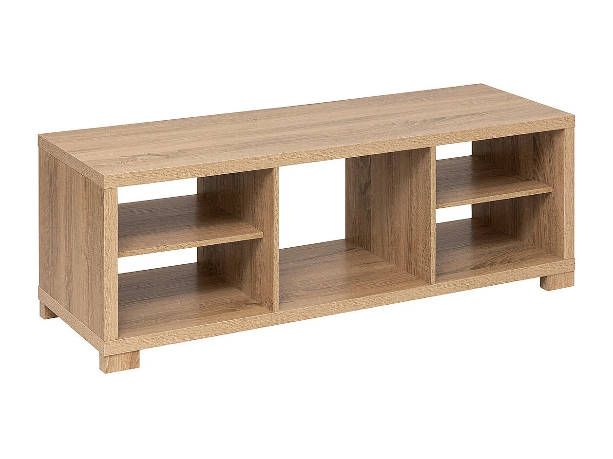 Meuble TV Avec Étagères "Bivoak" 120cm Naturel