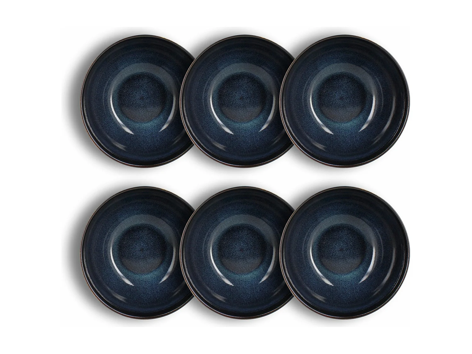 Ogo Living - Lot 6 Bols Costa 840ml En Gres Bleu