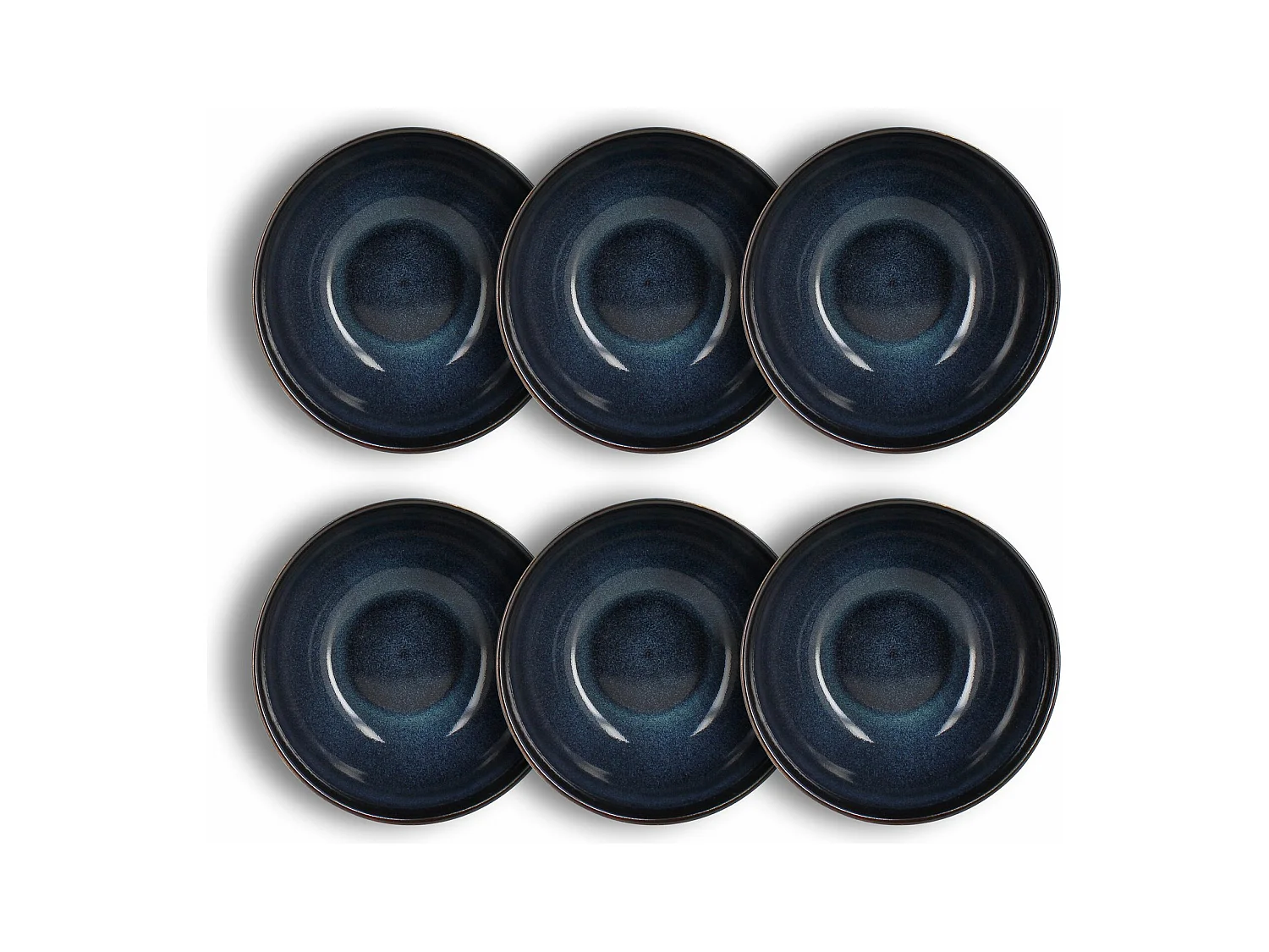 Ogo Living - Lot 6 Bols Costa 840ml En Gres Bleu