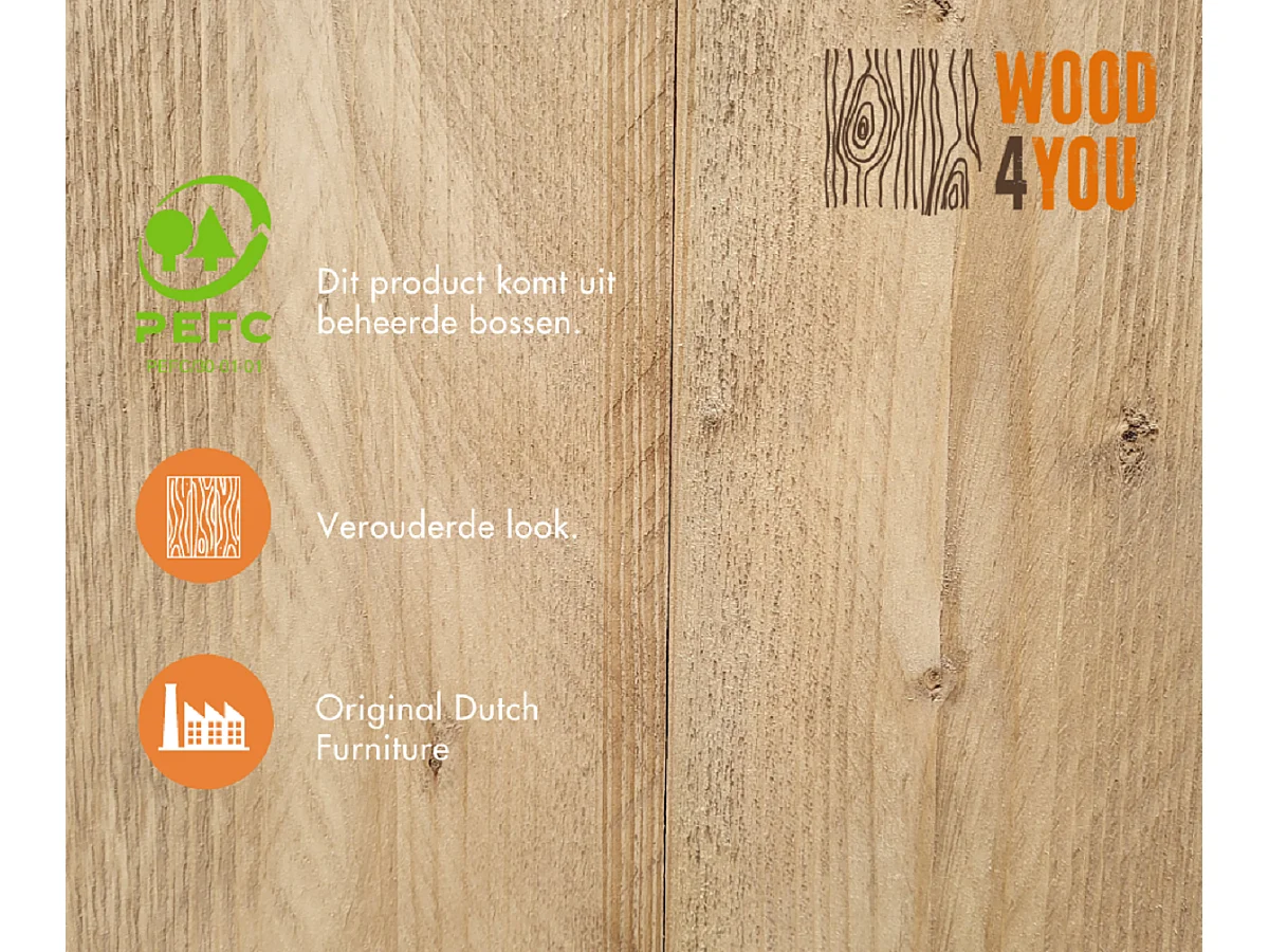 Wood4you - Coffre à jouets Armée Echafaudage bois
