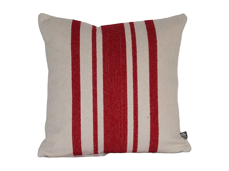 Cojín grueso de algodón de estilo rústico.