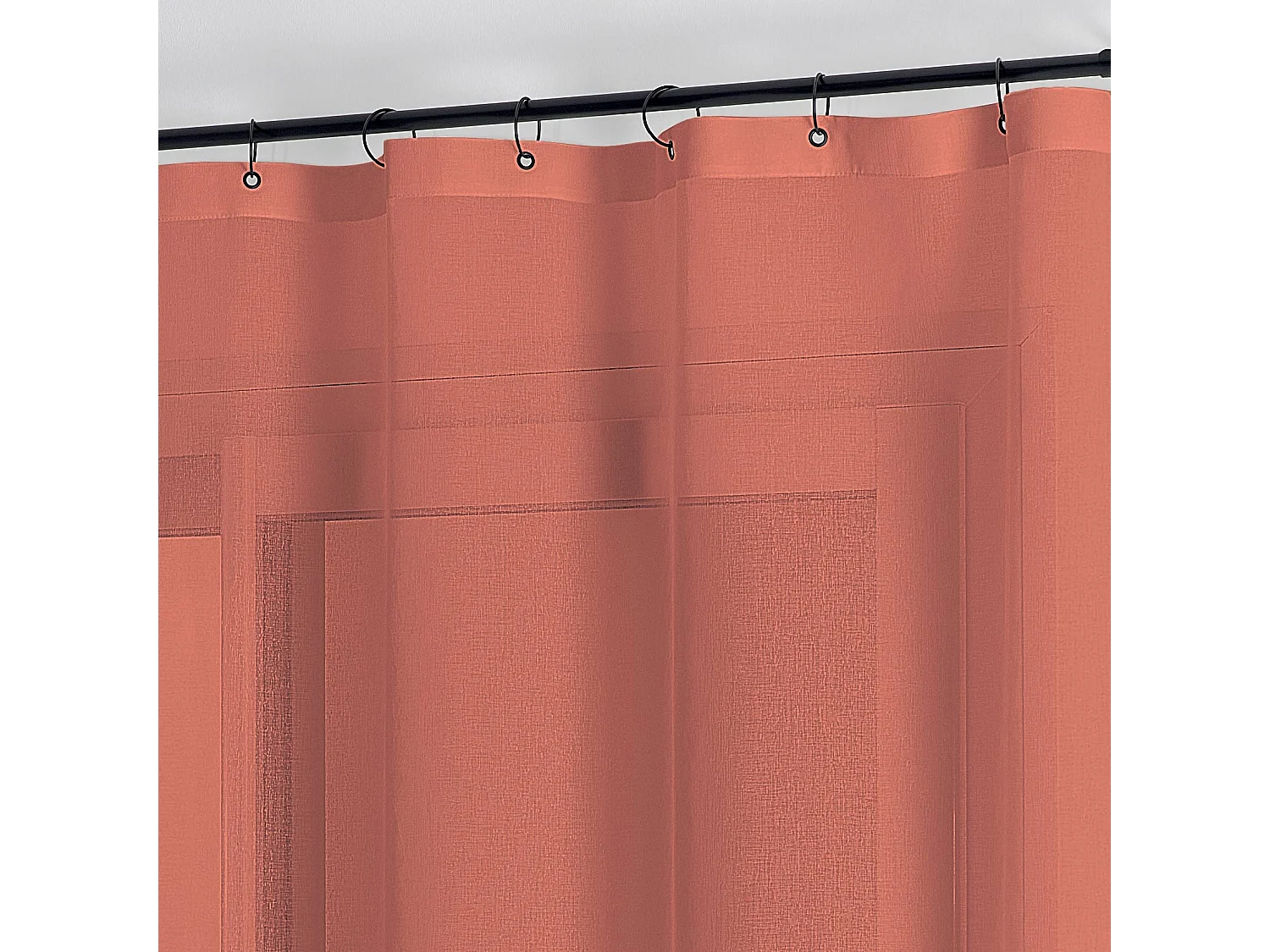 Voile mit abnehmbaren schwarzen Ringen