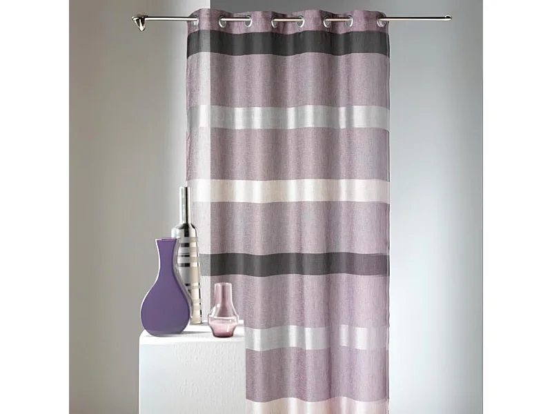 Voilage à rayures horizontales design