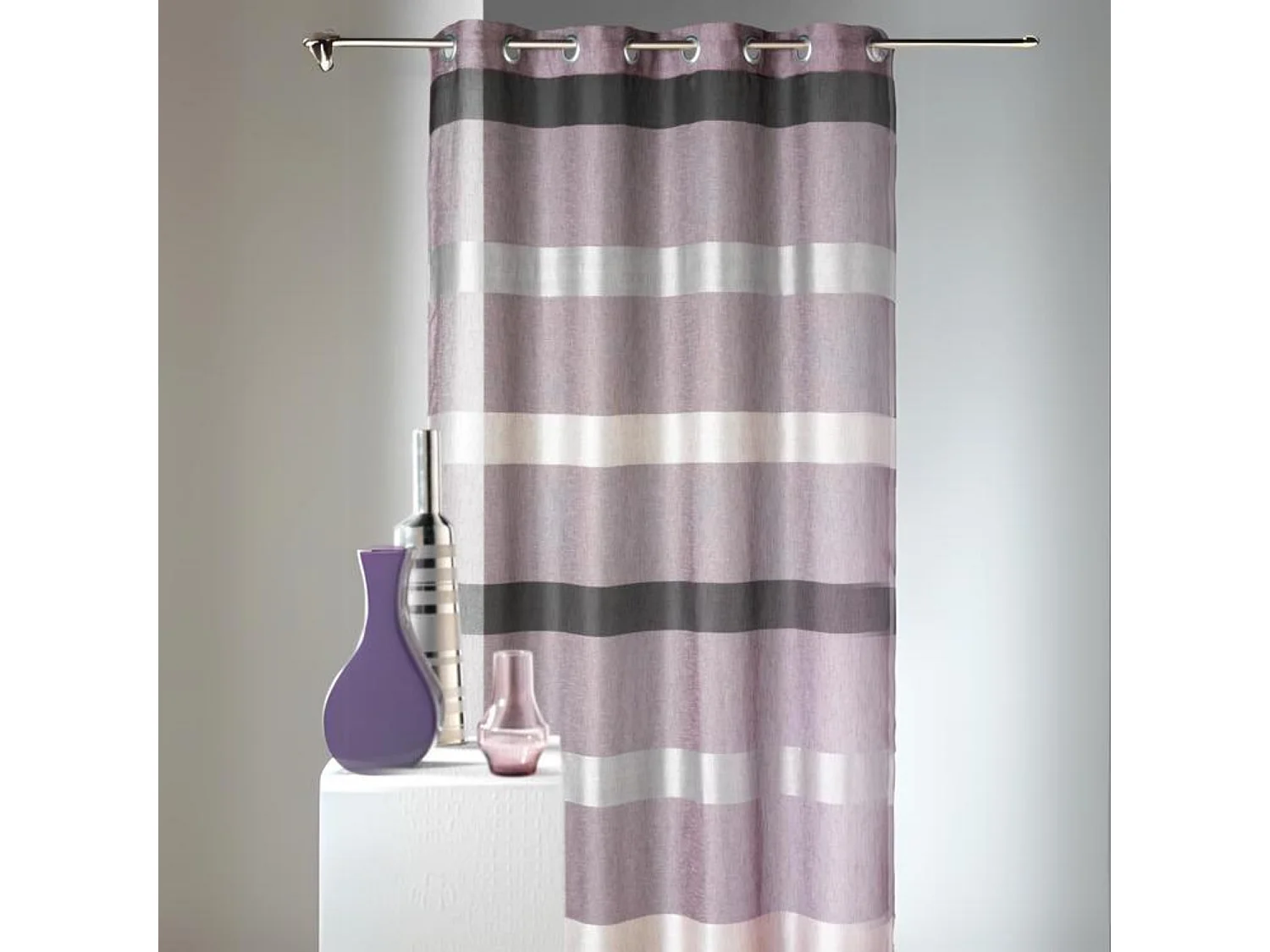 Visillo a rayas horizontales diseño