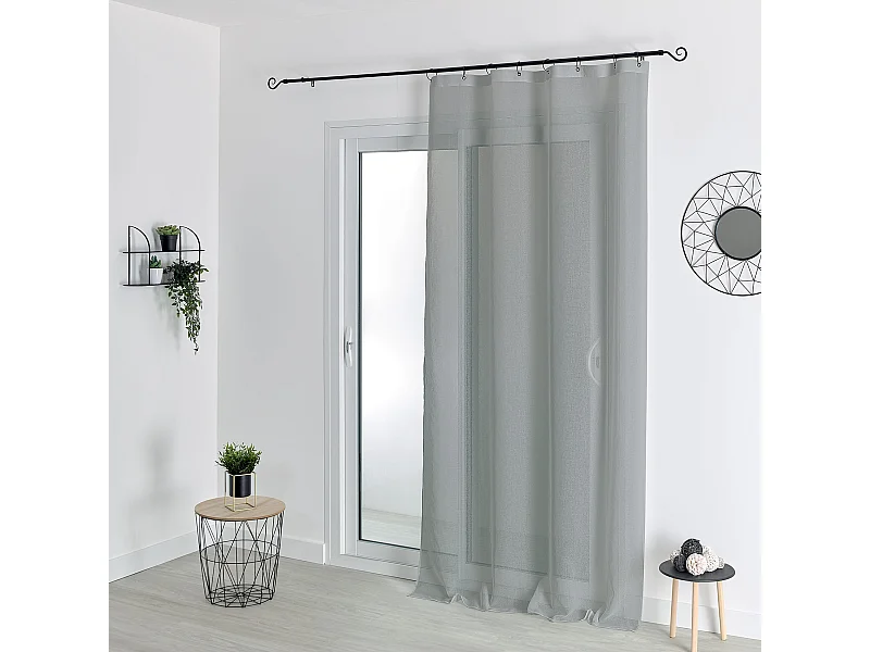 Voile mit abnehmbaren schwarzen Ringen