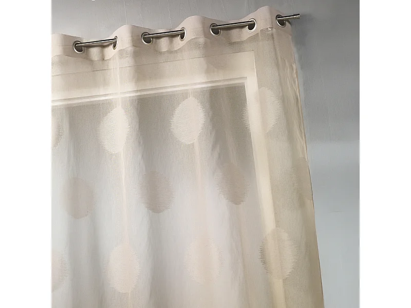 Visillo en estameña grandes lunares