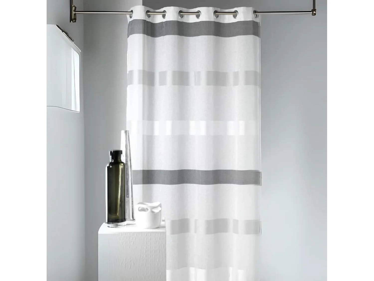 Visillo a rayas horizontales diseño