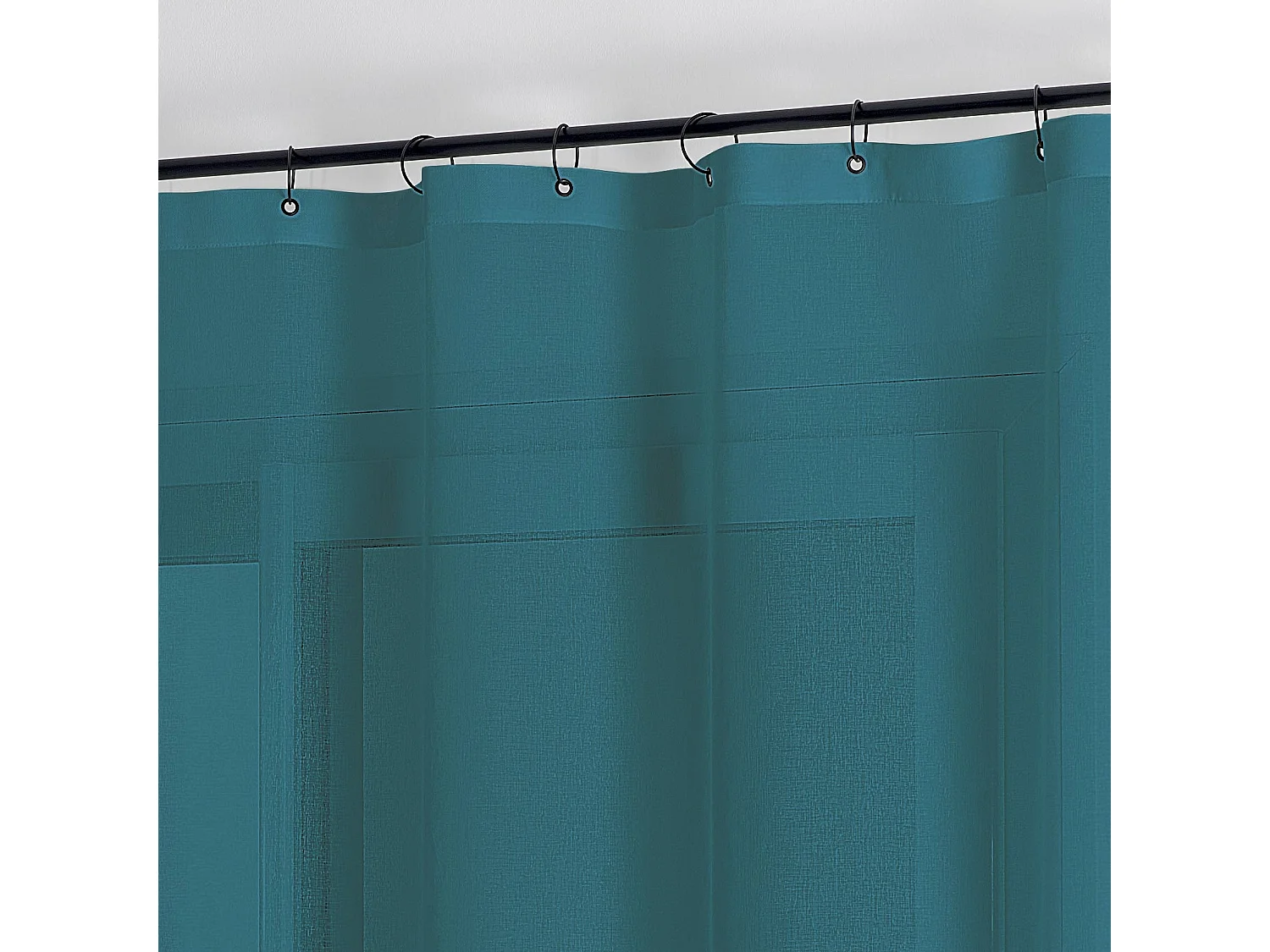 Voile mit abnehmbaren schwarzen Ringen