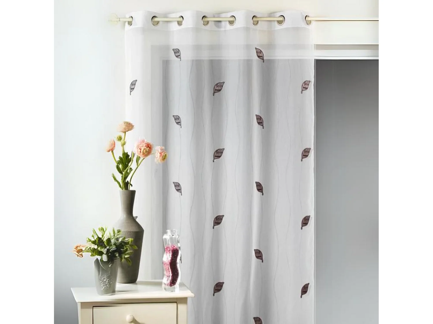 Fertigvorhang "Blätter"