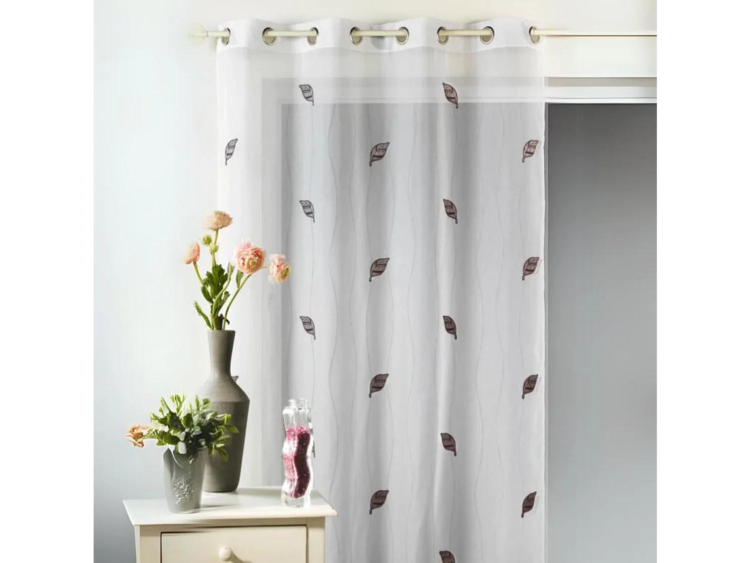 Fertigvorhang "Blätter"