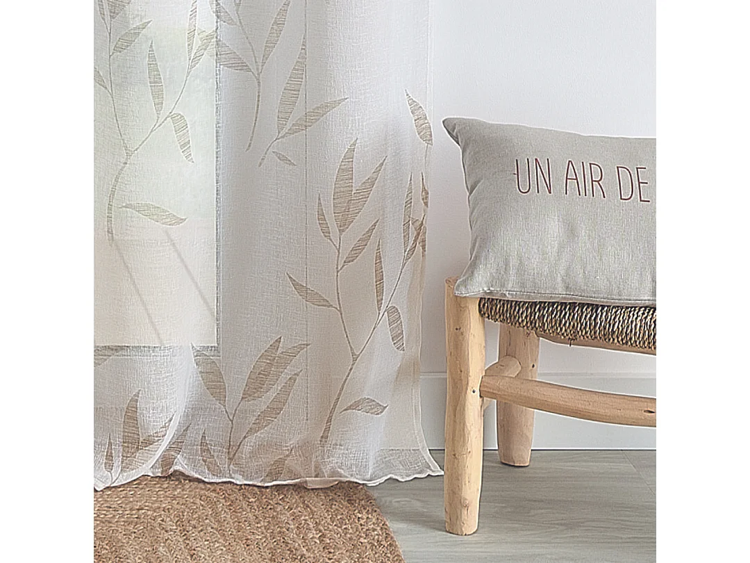 Voilage imprimé "Bambou"
