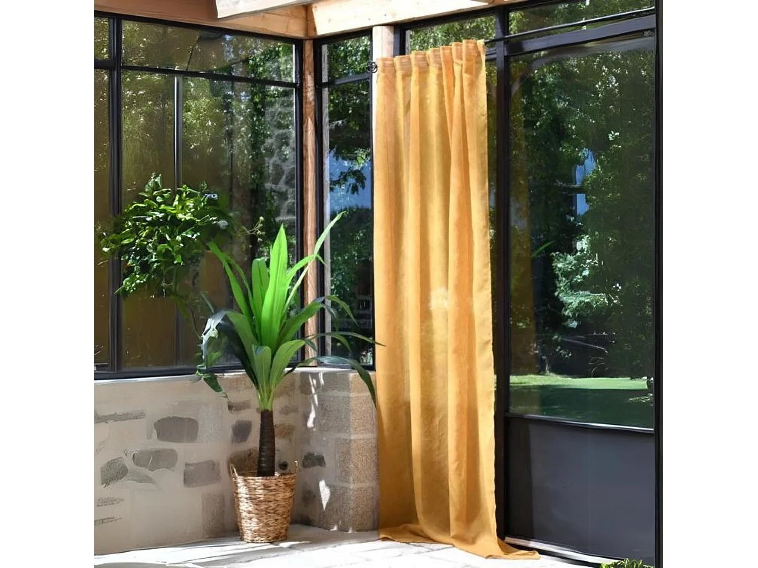 Voilage tamisant à pattes cachées