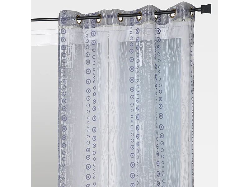 Cortina organza all over motivos fantasía