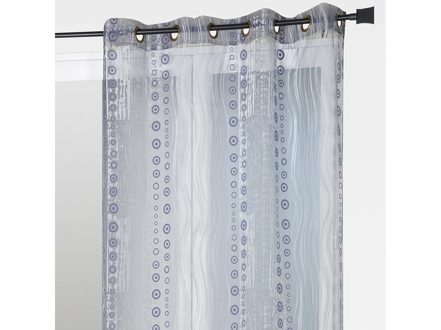 Rideau organza all over motifs fantaisies