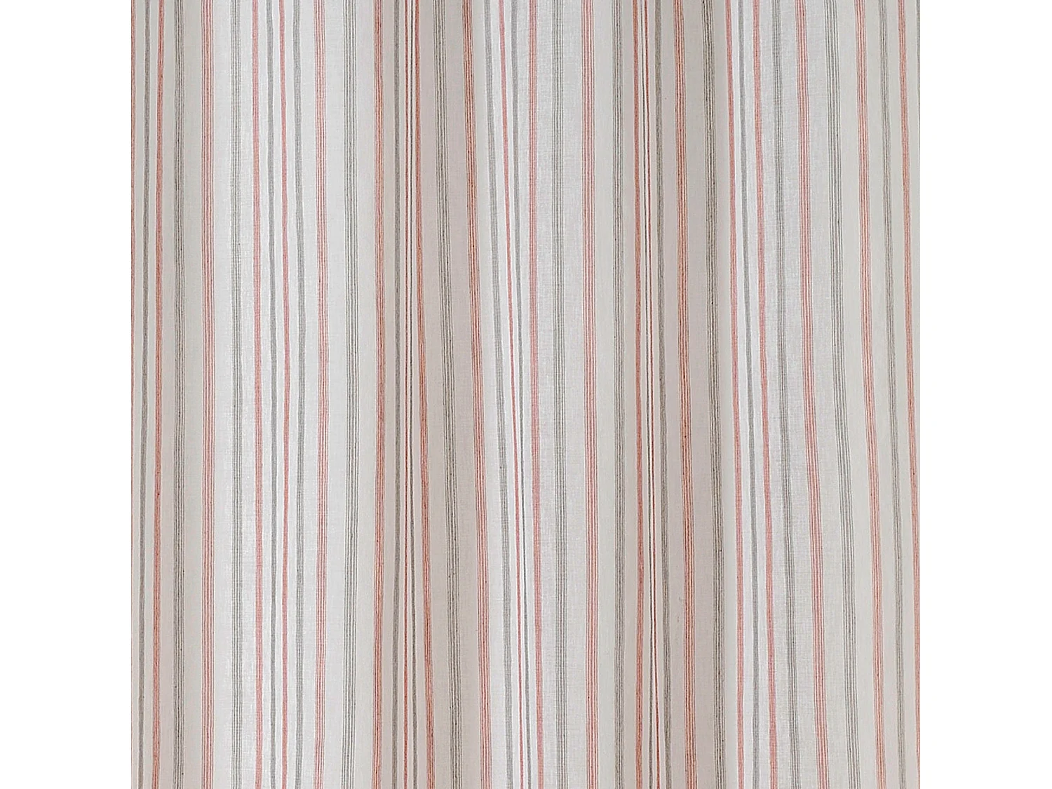 Leicht transparenter und unregelmäßiger Vorhang mit Streifen