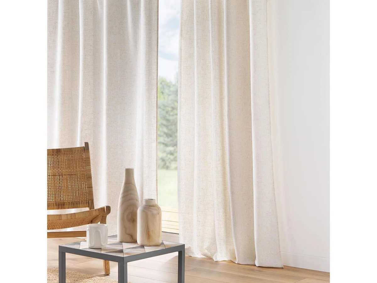 Rideau à Passants "Pauline" 140x240cm Naturel