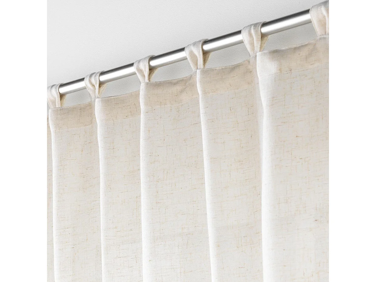 Rideau à Passants "Pauline" 140x240cm Naturel