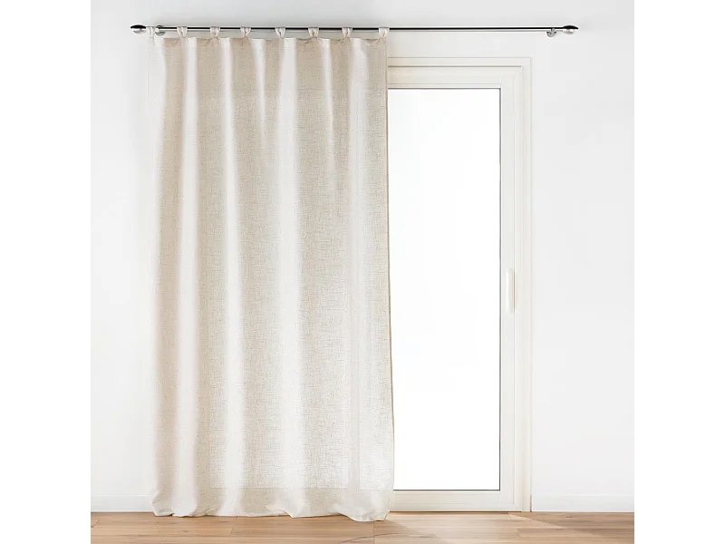 Rideau à Passants "Pauline" 140x240cm Naturel