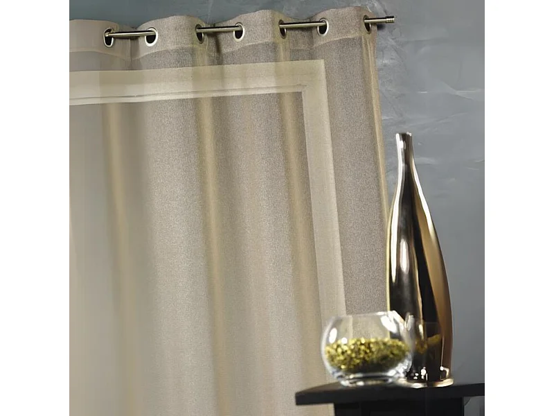 Visillo liso con hilos en lurex