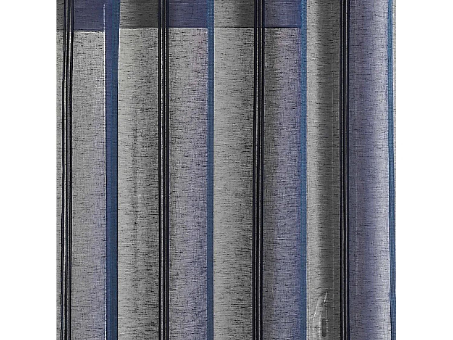 Visillo de gasa con rayas verticales y colores