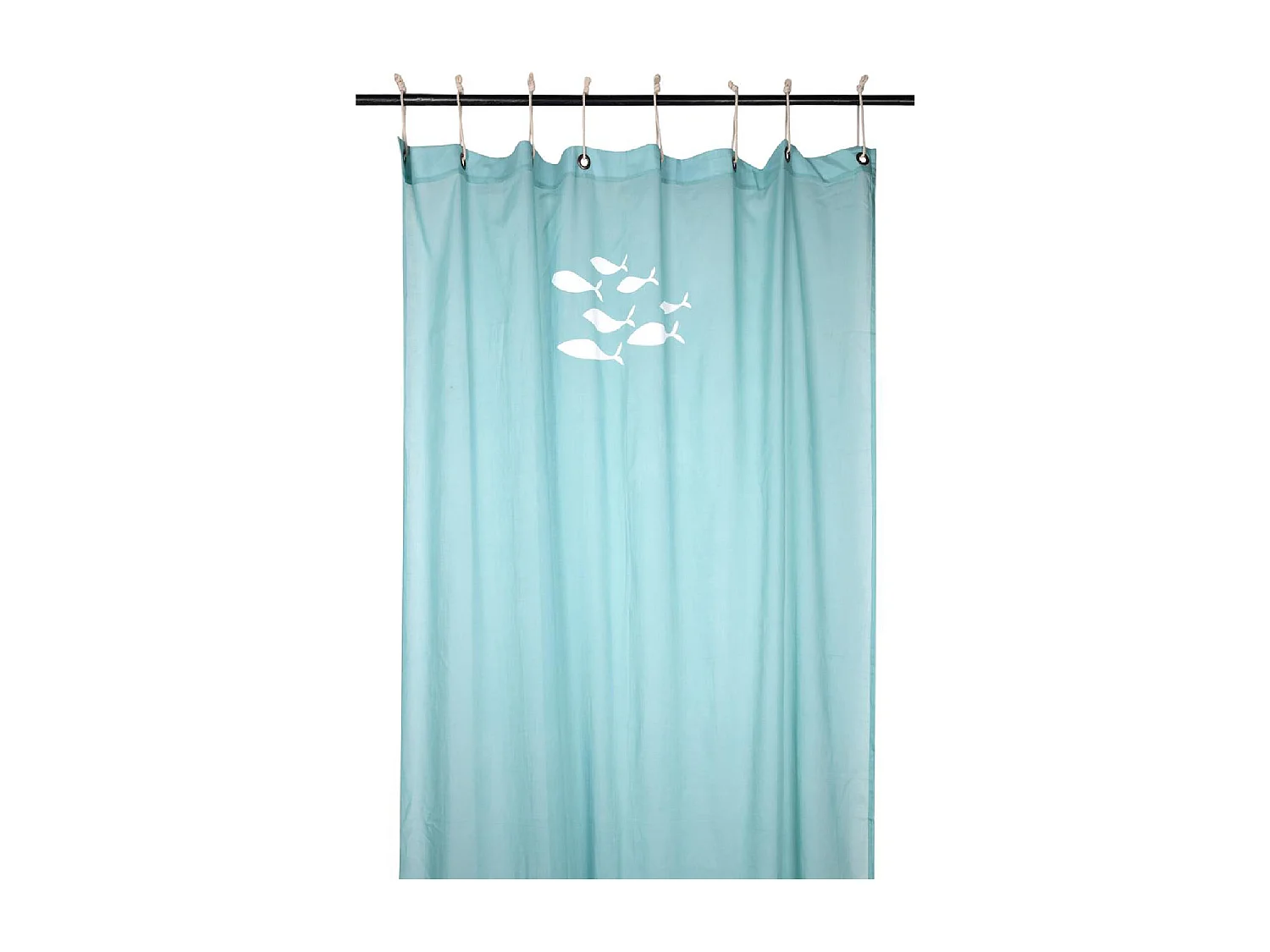 Visillo Estilo Marino con Motivos de Peces
