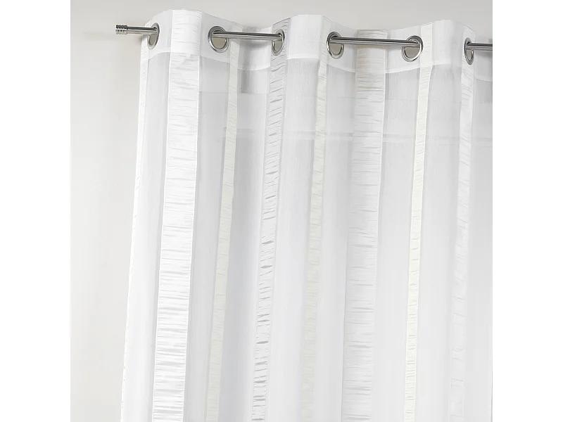 Voilage en organza à rayures verticales