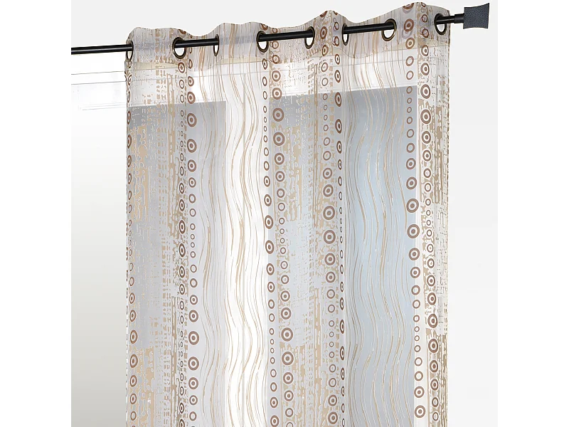 Cortina organza all over motivos fantasía