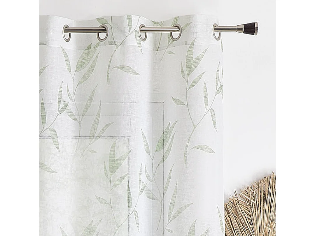 Voilage imprimé "Bambou"