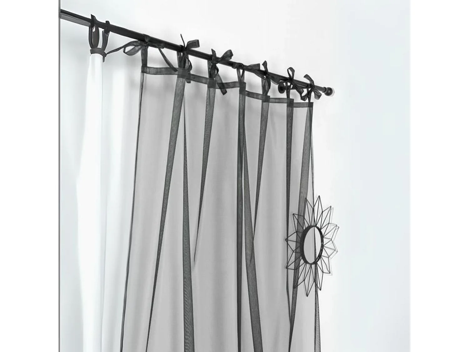 Voilage à effet filet