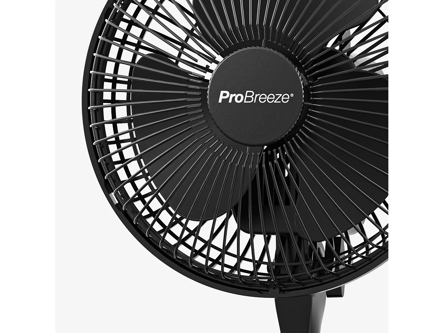 Pro Breeze Ventilateur à clip mini 6 - ultra silencieux et haute puissance - noir