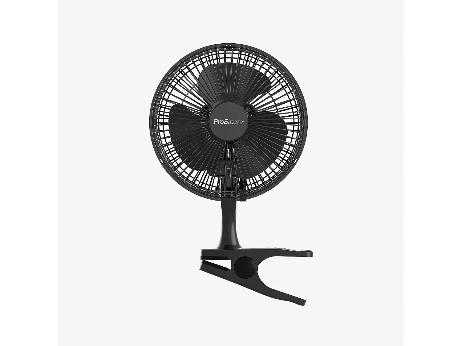 Ventilador de clipe Mini 6 - ultra silencioso e de alta potência - preto