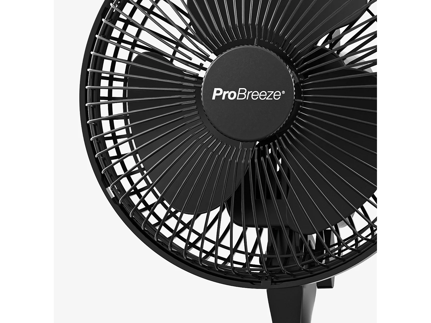 Ventilador de clipe Mini 6 - ultra silencioso e de alta potência - preto