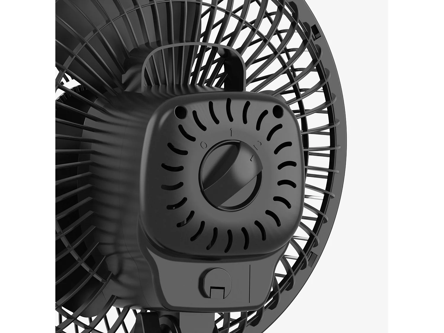 Ventilador de clipe Mini 6 - ultra silencioso e de alta potência - preto