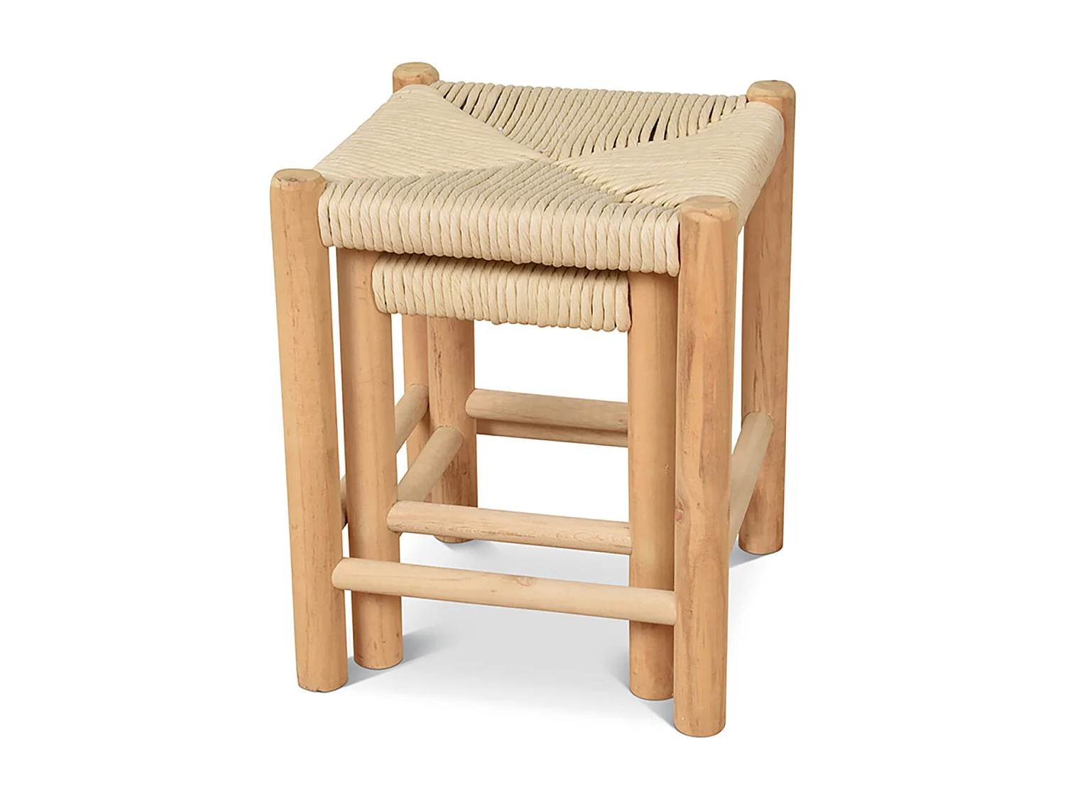 Set de 2 taburetes 32 x 32 cm