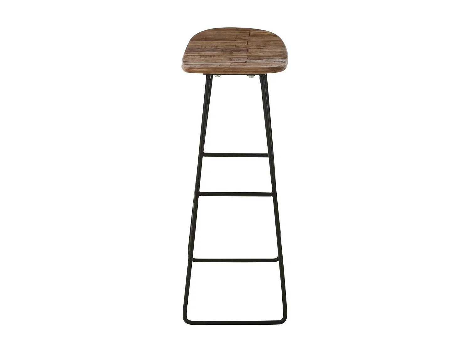 Tabouret de Bar en Bois "Teck" 74cm Naturel