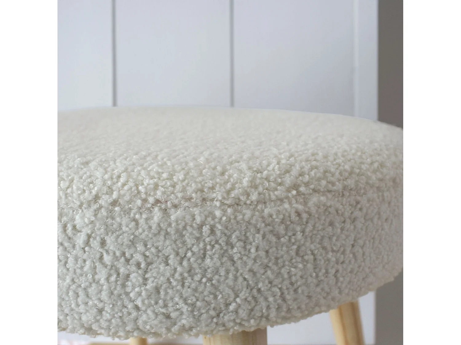 Taburete redondo de bucles 45 x 45 x 40 cm