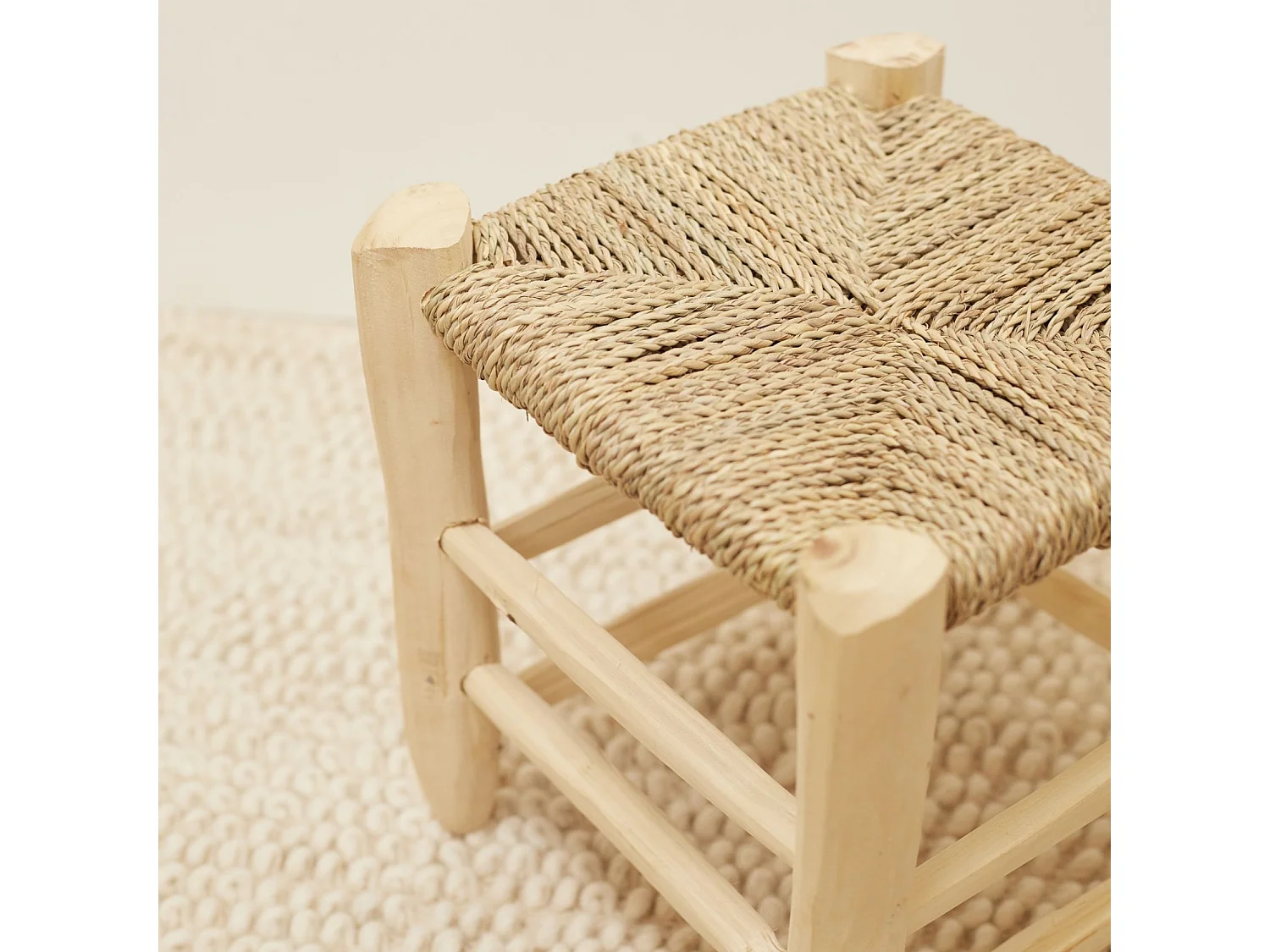 Tabouret Marocain bois de laurier