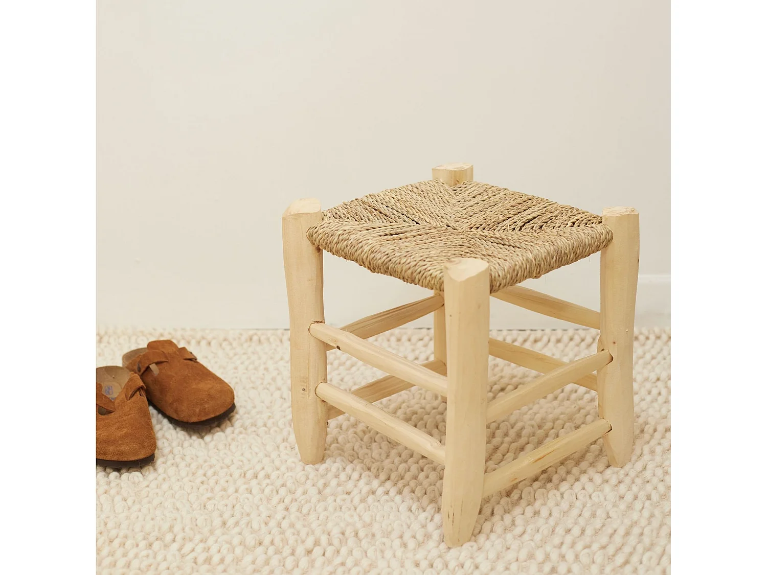 Tabouret Marocain bois de laurier