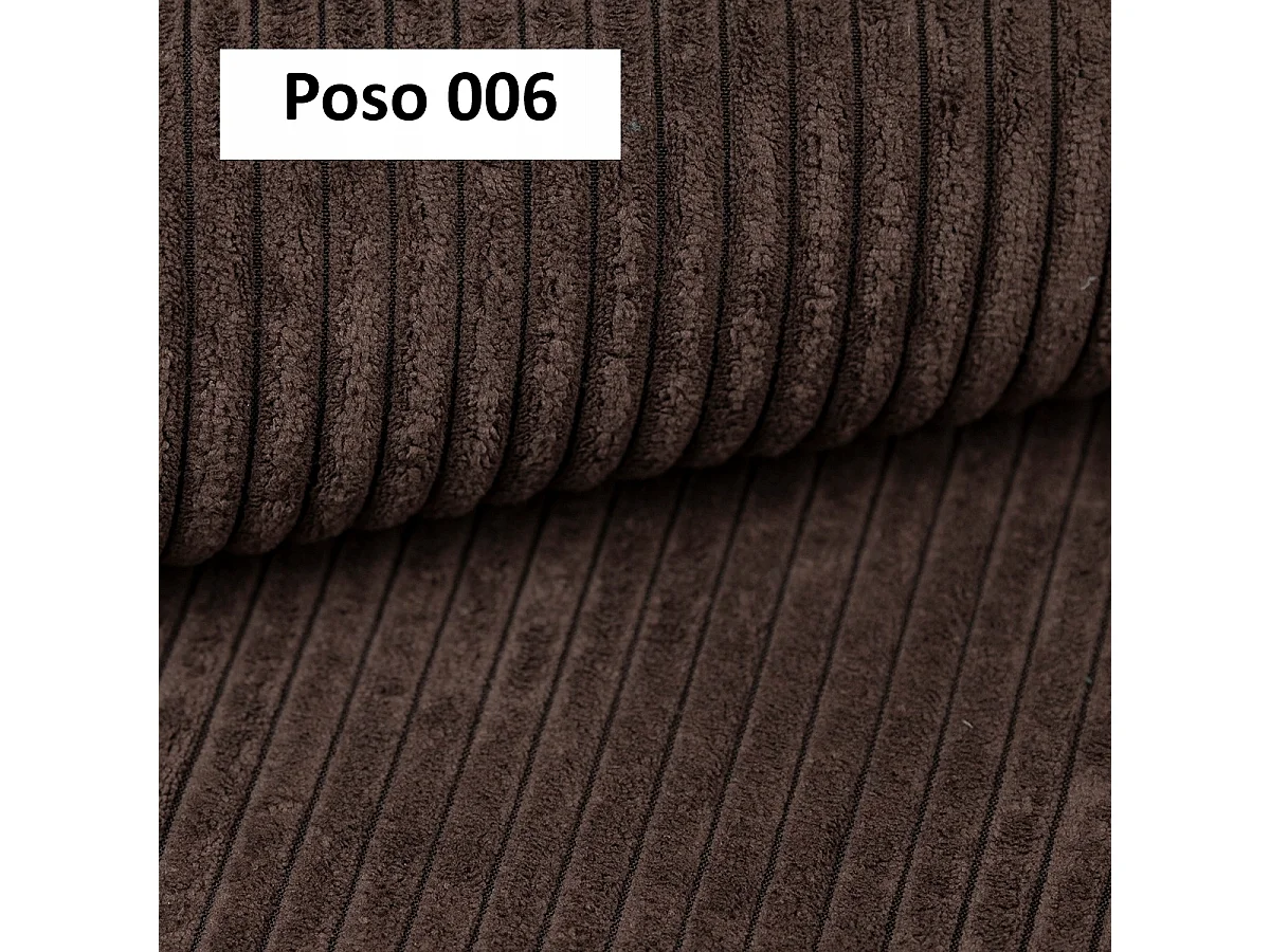 Ecksofa mit Schlaffunktion und Bettkasten, weicher Cordstoff, flexibel stellbar, rechts, 247x143x83 cm, Farbe Dunkelbraun