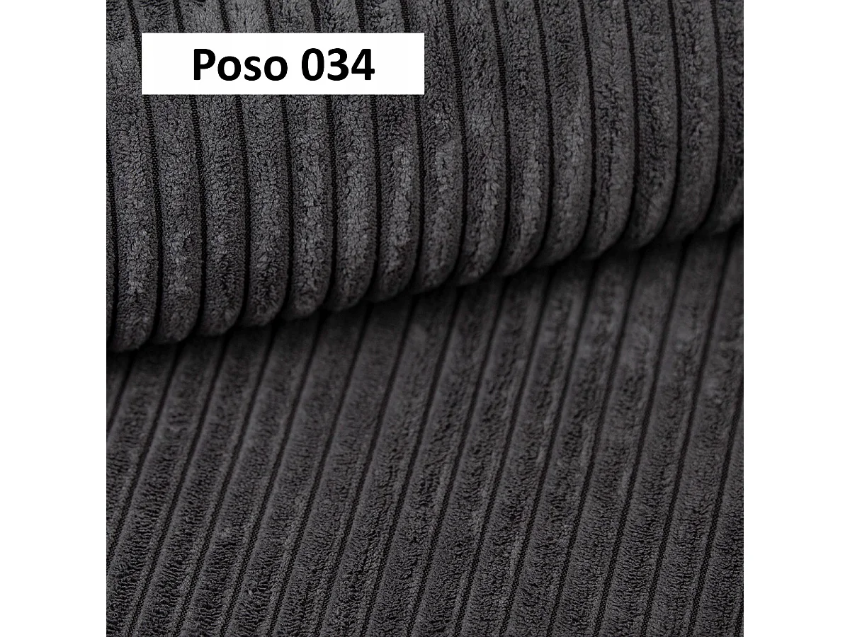 Hoekbank met slaapfunctie en opbergruimte, zachte cordstof, flexibel verstelbaar, rechteropstelling, 247x143x83 cm, grafiet