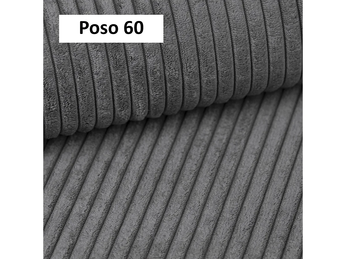 Hoekbank met slaapfunctie en opbergruimte, zachte cordstof, flexibel verstelbaar, linkeropstelling, 247x143x83 cm, grijs