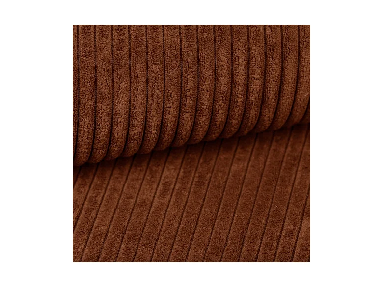 Canapé d'angle avec fonction couchage et coffre, tissu en velours doux, flexible, agencement gauche, 247x143x83cm, marron