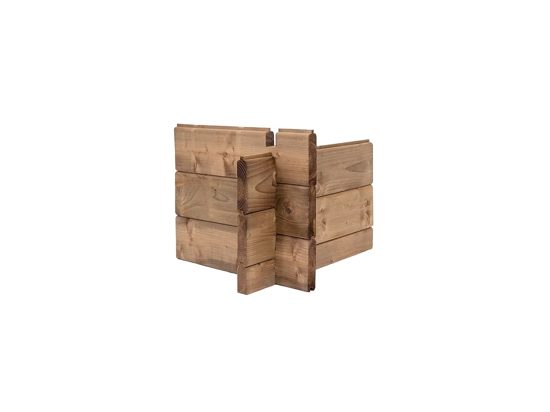 Casetta da giardino in legno - 12m2 - 4x3m - impregnata - 28mm - colore: marrone - DOM677 - ALTANKA